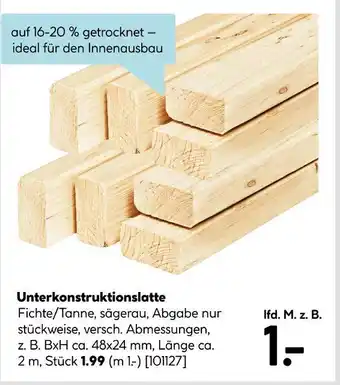 Hellweg Unterkonstruktionslatte Angebot