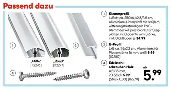 Hellweg Klemmprofil Angebot