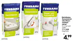 Hellweg Fundamo estrichbeton, zementmörtel oder mauer- und putzmörtel Angebot