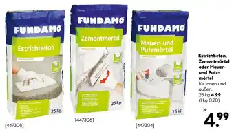 Hellweg Fundamo estrichbeton, zementmörtel oder mauer- und putzmörtel Angebot