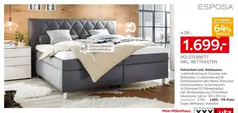 XXXLutz Esposa polsterbett inkl. bettkasten Angebot