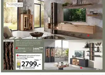 Zurbrüggen Valnatura wohnwand ca. 335 cm breit Angebot