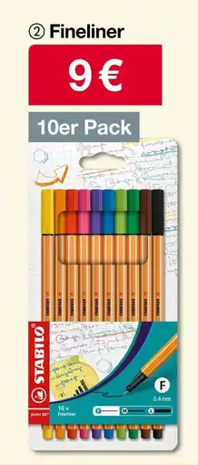 Woolworth Stabilo fineliner Angebot