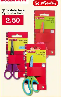 Woolworth Herlitz bastelschere spitz Angebot