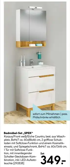 Hellweg Badmöbel-set „spek“ Angebot