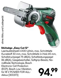 Hellweg Bosch stichsäge easy cut 12 Angebot