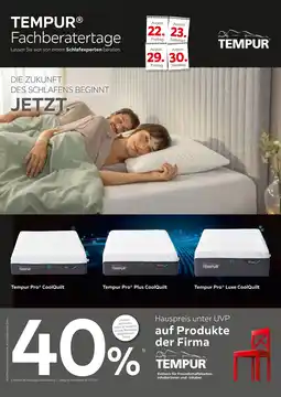 XXXLutz Tempur 40% Angebot
