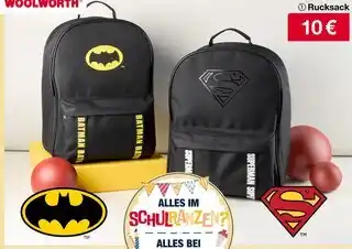 Woolworth Batman rucksack Angebot
