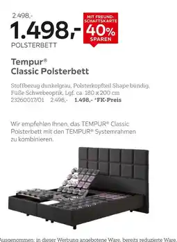 XXXLutz Tempur classic polsterbett Angebot