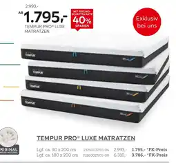 XXXLutz Tempur pro luxe matratze Angebot