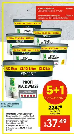Hellweg Innenfarbe „profi deckweiß“ Angebot