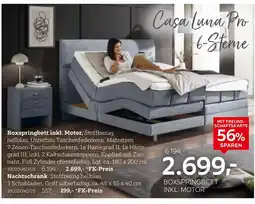 XXXLutz Boxspringbett inkl. motor Angebot
