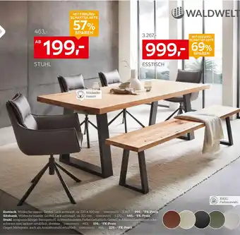 XXXLutz Waldwelt esstisch, sitzbank, armlehnstuhl oder stuhl Angebot