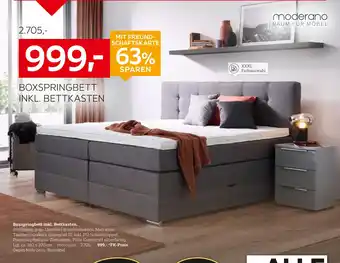 XXXLutz Moderano boxspringbett inkl. bettkasten Angebot