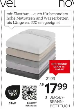 XXXLutz Novel jersey-spannbetttuch „florenz“ Angebot