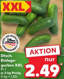 Kaufland Dtsch. Einlegegurken XXL Angebot