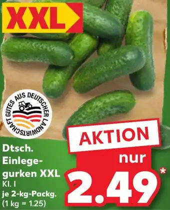 Kaufland Dtsch. Einlegegurken XXL Angebot