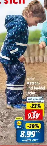 Lidl Lupilu matsch- und buddeljacke Angebot
