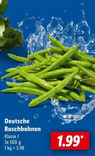 Lidl Deutsche buschbohnen Angebot