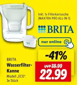 Lidl Brita wasserfilter-kanne modell „eco“ Angebot