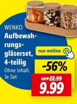 Lidl Wenko aufbewahrungsgläserset, 4-teilig Angebot