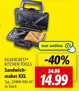 Lidl Silvercrest kitchen tools sandwichmaker xxl Angebot