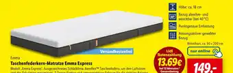 Lidl Emma taschenfederkern-matratze emma express Angebot