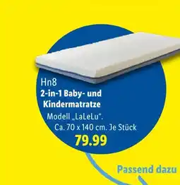 Lidl Hn8 2-in-1 baby- und kindermatratze Angebot