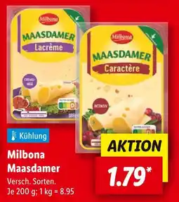 Lidl Milbona maasdamer lacrème Angebot
