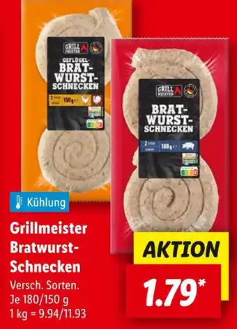 Lidl Grillmeister bratwurst-schnecken Angebot