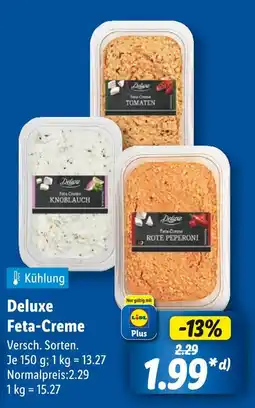Lidl Deluxe feta-creme knoblauch Angebot