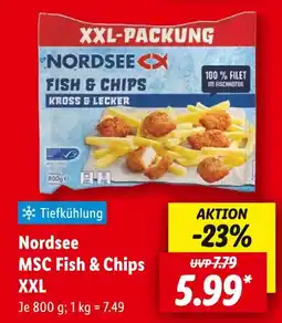 Lidl Nordsee msc fish & chips xxl Angebot