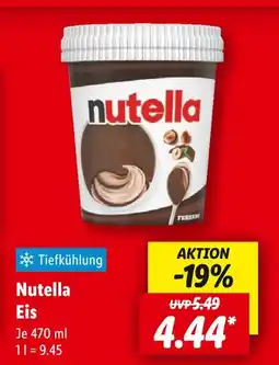 Lidl Nutella nutella eis Angebot