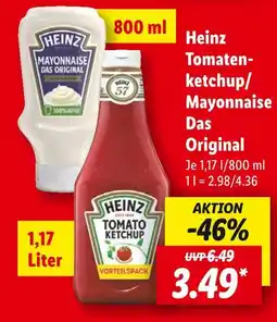 Lidl Heinz tomatenketchup das original Angebot