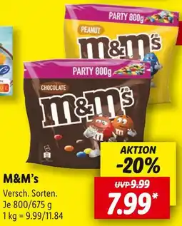 Lidl M&m's chocolate Angebot