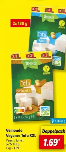 Lidl Vemondo tofu natur Angebot