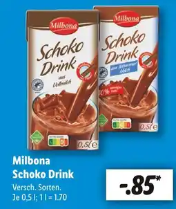 Lidl Milbona schoko drink aus vollmilch Angebot