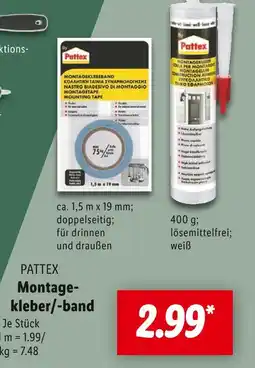 Lidl Pattex montageband Angebot