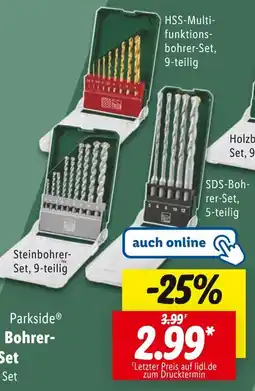 Lidl Parkside hss-multifunktionsbohrer-set Angebot