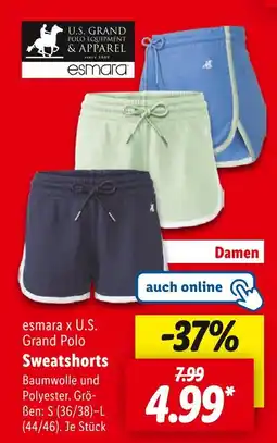 Lidl Esmarax u.s. grand polo sweatshorts Angebot
