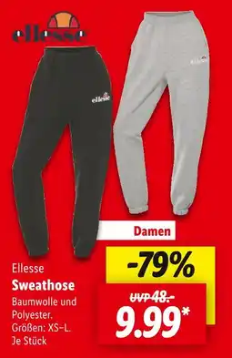 Lidl Ellesse sweathose damen Angebot