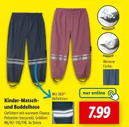 Lidl Kinder-matsch- und buddelhose Angebot