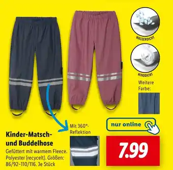 Lidl Kinder-matsch- und buddelhose Angebot