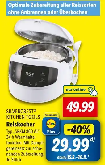 Lidl Silvercrest kitchen tools reiskocher Angebot