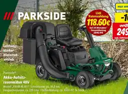 Lidl Parkside akku-aufsitzrasenmäher 48v Angebot