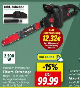 Lidl Parkside elektro-kettensäge Angebot