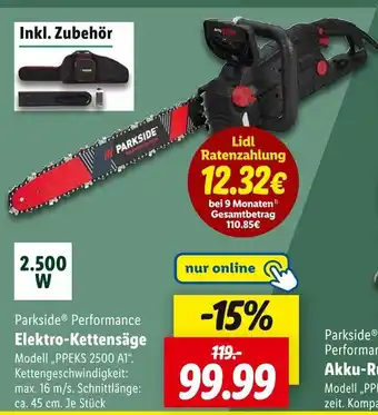Lidl Parkside elektro-kettensäge Angebot