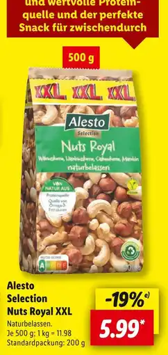 Lidl Alesto nuts royal xxl Angebot
