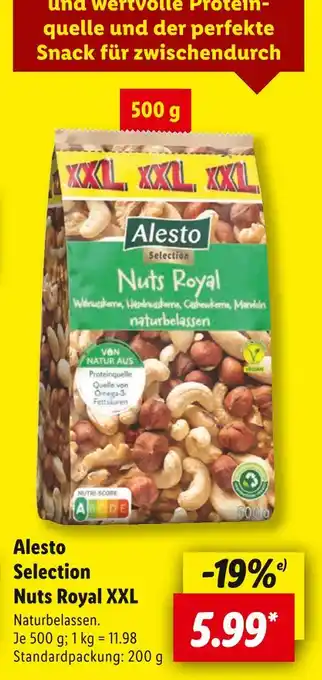 Lidl Alesto nuts royal xxl Angebot