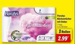 Lidl Floraly's küchentücher mit dekor Angebot